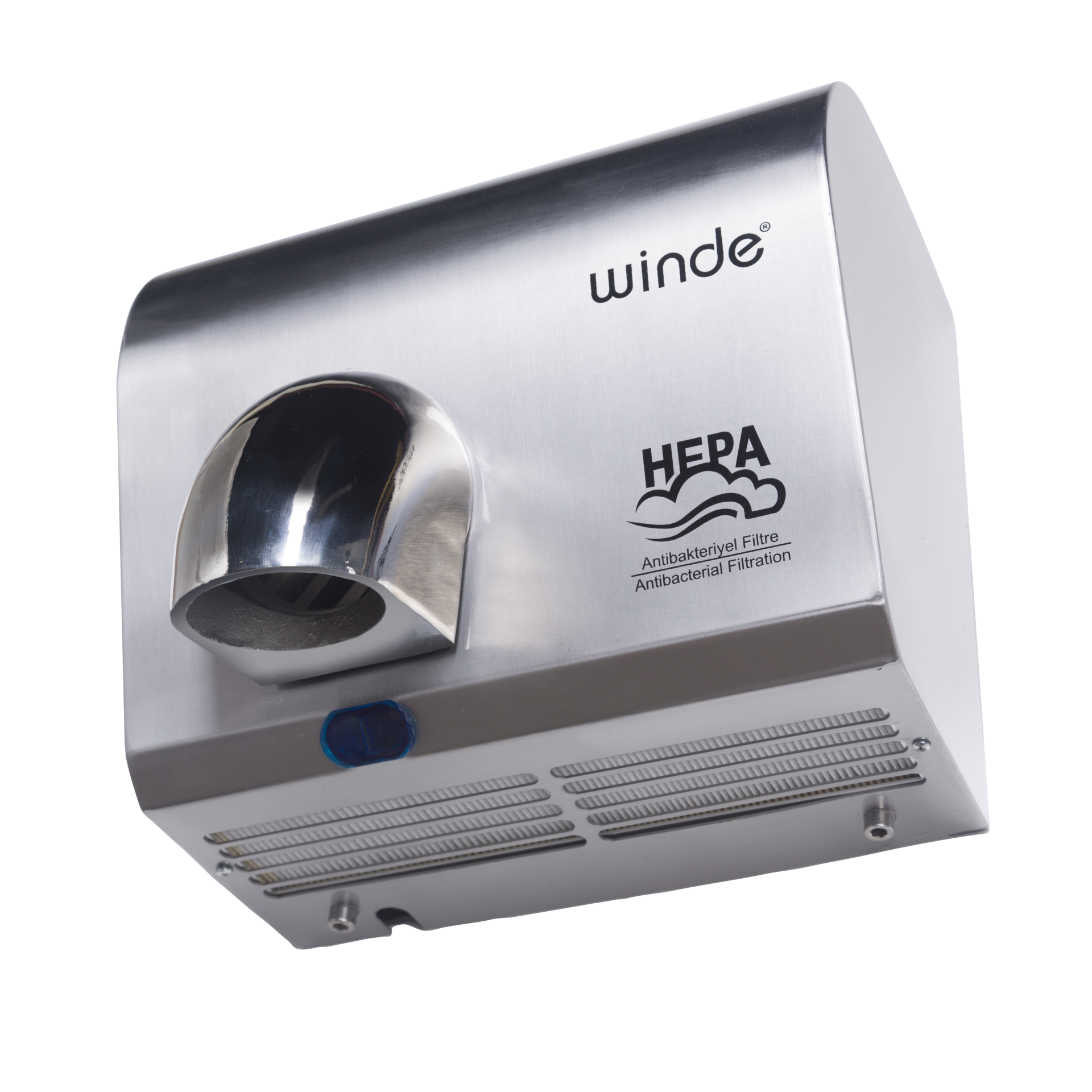 Pw250 2500W Paslanmaz Çelik Fotoselli El Kurutma Makinası