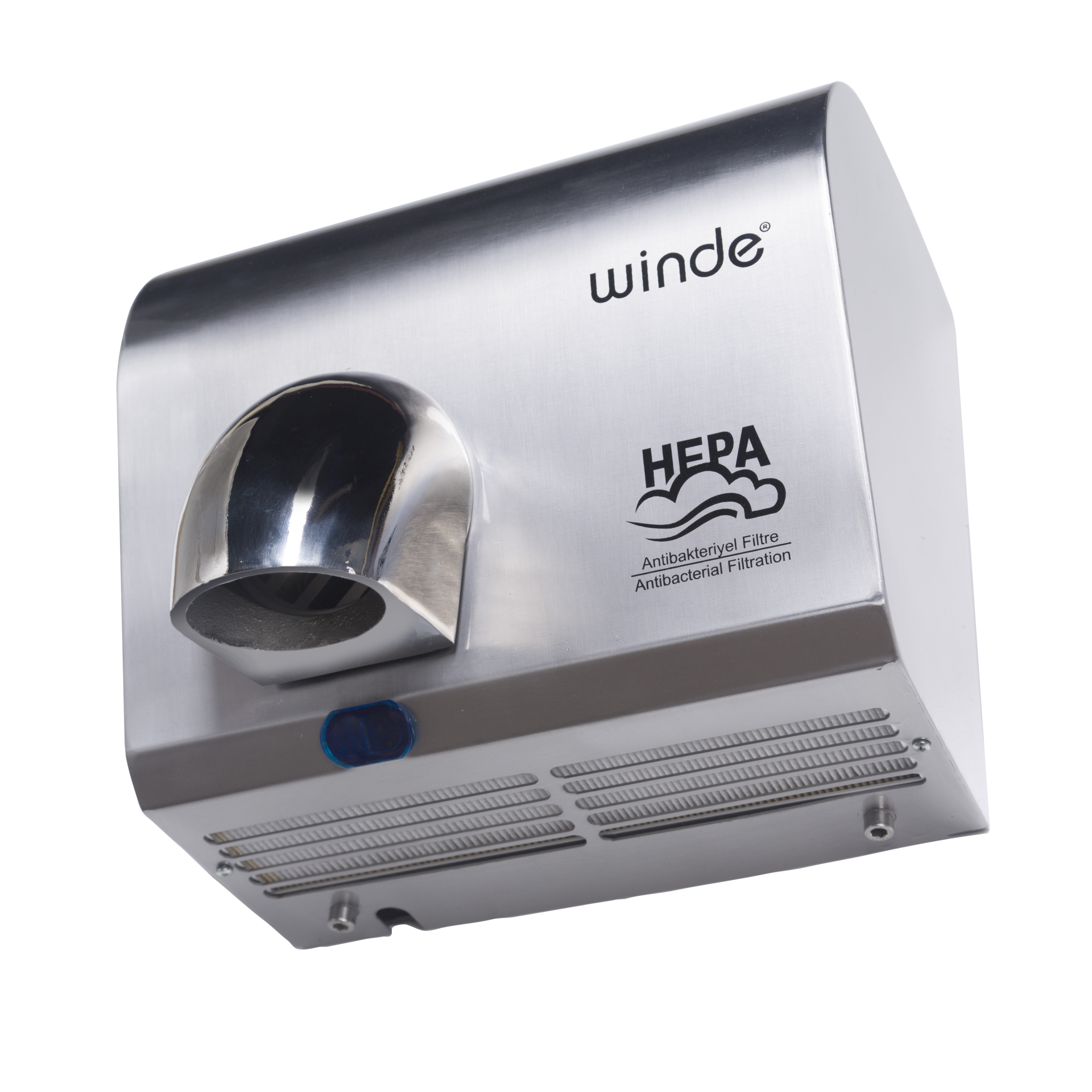 Pw250 2500W Paslanmaz Çelik Fotoselli El Kurutma Makinası