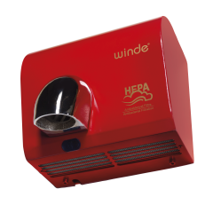 Pw250 2500W Paslanmaz Çelik Fotoselli El Kurutma Makinası Kırmızı